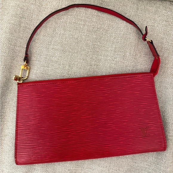 Louis Vuitton Handbags - Louis Vuitton Red Epi Pochette